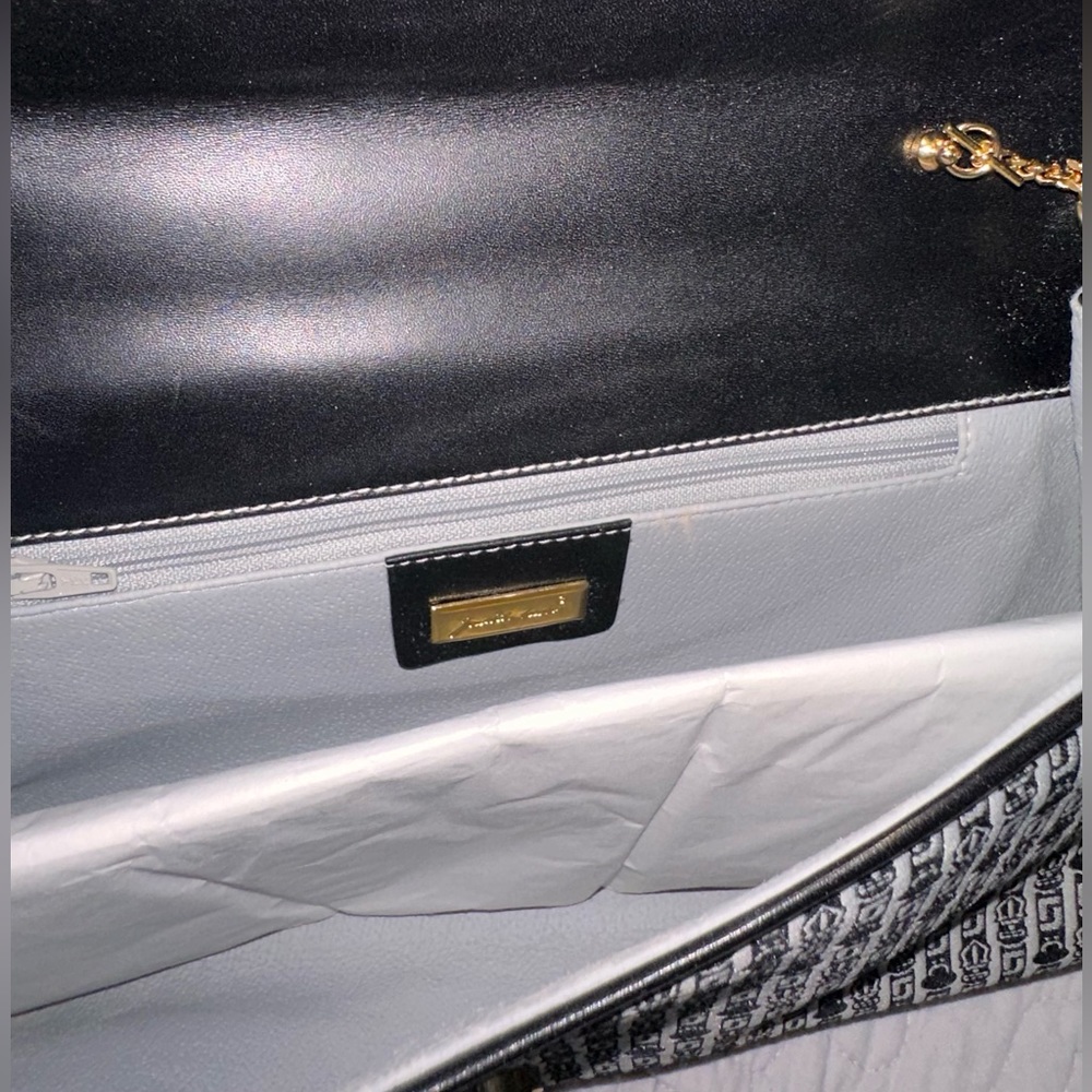 New vintage Judith Leiber large jaquered clutch fabric - Picture 11 of 12